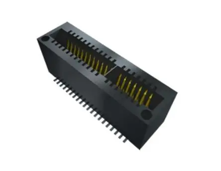 Produktfoto 1 von Samtec Serie MEC1 Kantensteckverbinder Buchse, 1 mm, 50-polig, 1-reihig, Vertikal, Oberfläche Lot