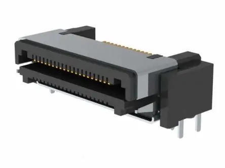 Produktfoto 1 von Samtec LSHM Leiterplattenleiste gewinkelt, 40-polig / 1-reihig, Raster 0.5 mm Raster Oberfläche, Platine-Platine,