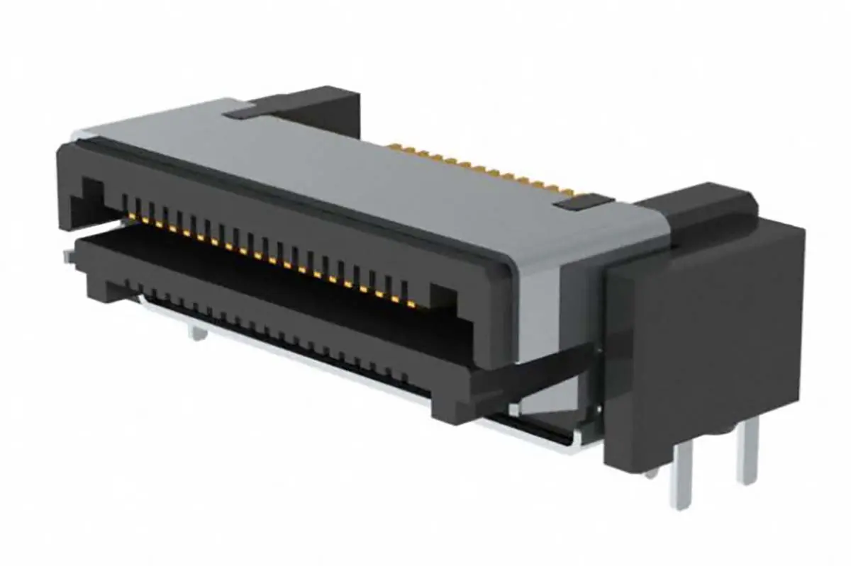 Produktfoto 1 von Samtec LSHM Leiterplattenleiste gewinkelt, 40-polig / 1-reihig, Raster 0.5 mm Raster Oberfläche, Platine-Platine,