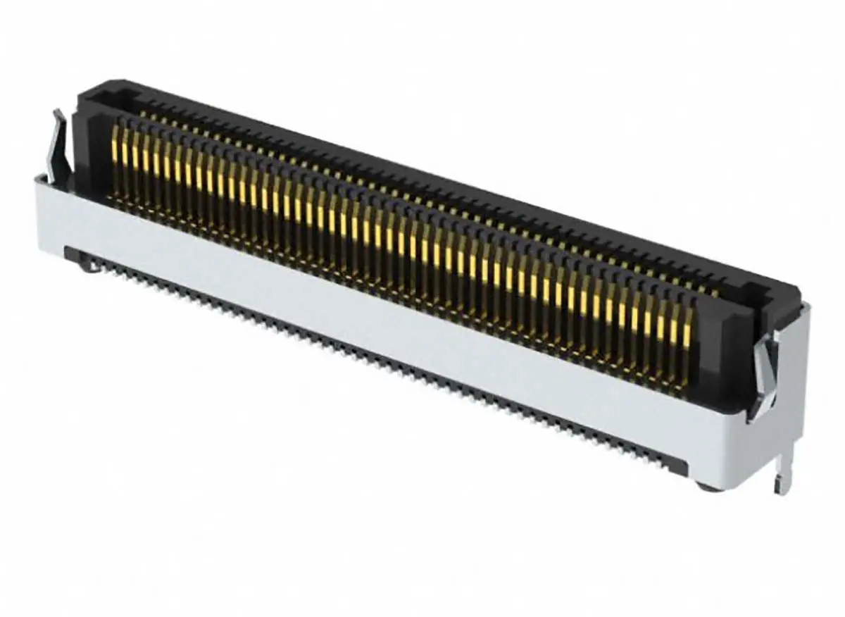 Produktfoto 1 von Samtec LSHM Leiterplattenleiste Gerade, 80-polig / 1-reihig, Raster 0.5 mm Raster Oberfläche, Platine-Platine, Ummantelt