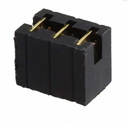 Samtec MNT Schwarz Nebenwiderstand Stecker 3-polig, Raster 2.54 mm 1-reihig, Länge 7.62 mm, Nebenwiderstand