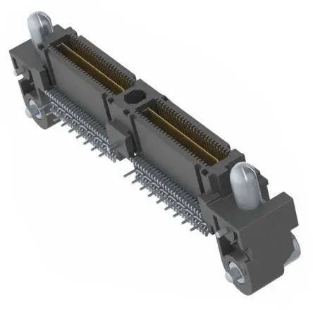 Produktfoto 1 von Samtec QMS Leiterplattenleiste gewinkelt, 104-polig / 1-reihig, Raster 0.64 mm Raster Oberfläche, Platine-Platine,