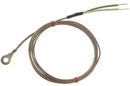 Produktfoto 1 von RS PRO Kupfer Unterlegscheibe-Thermoelement Typ K, Ø 5 mm x 2 m → 350 °C