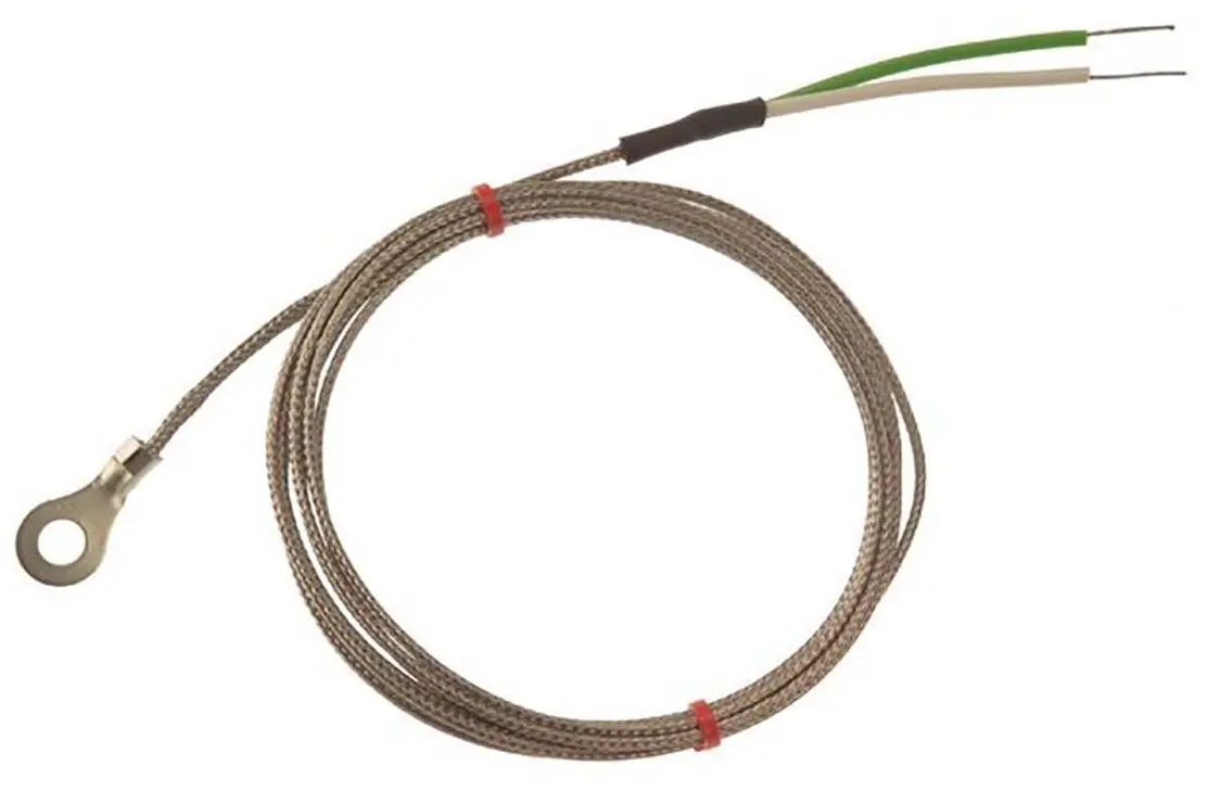 Produktfoto 1 von RS PRO Kupfer Unterlegscheibe-Thermoelement Typ K, Ø 8mm x 2m → +350°C