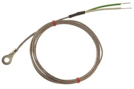 Produktfoto 1 von RS PRO Kupfer Unterlegscheibe-Thermoelement Typ K, Ø 8 mm x 2 m → 350 °C