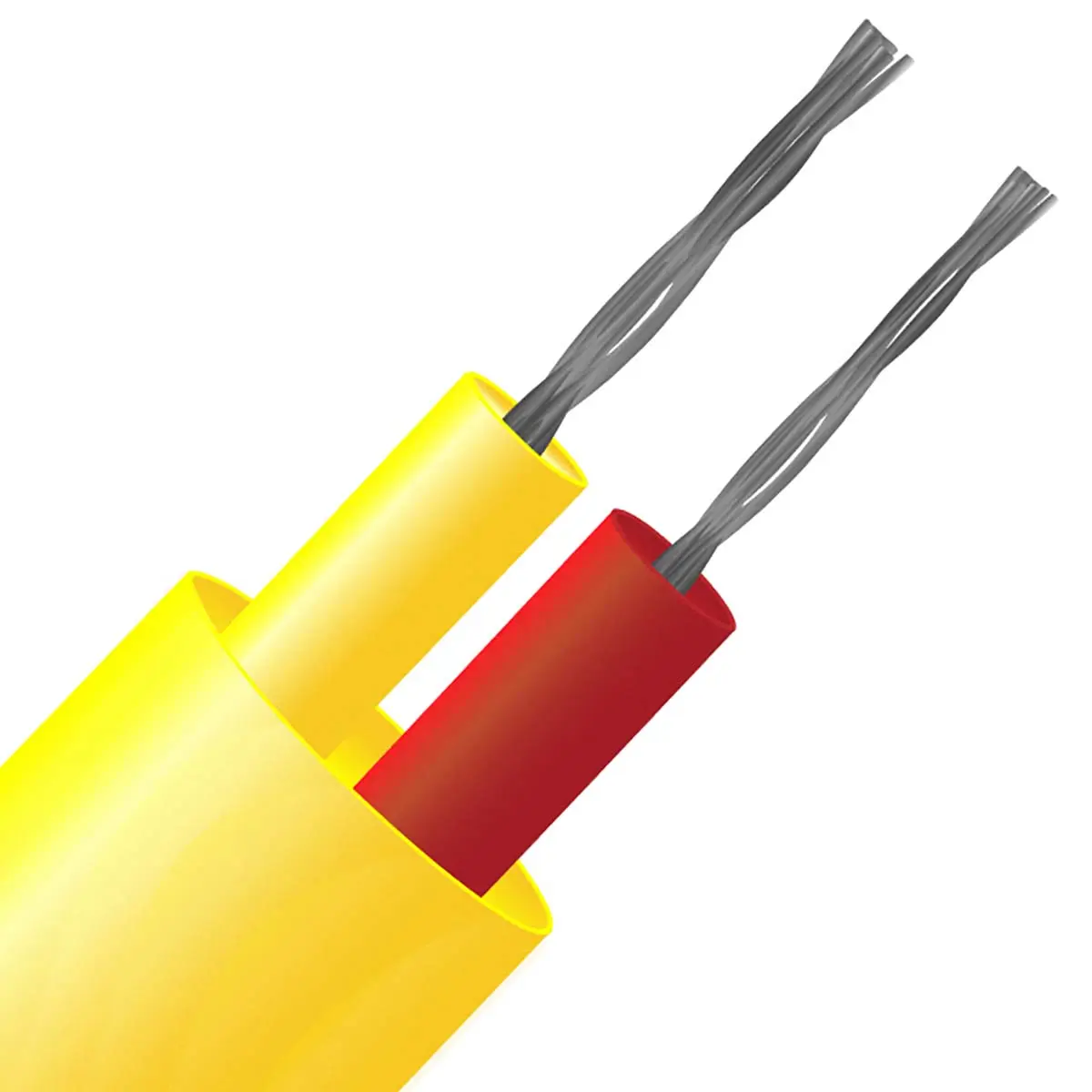 Produktfoto 1 von RS PRO Ungeschirmt 1/0,5mm PFA-isoliert Thermoelement Kabel/Draht für Thermoelement Typ K, L. 25m, max. +260°C