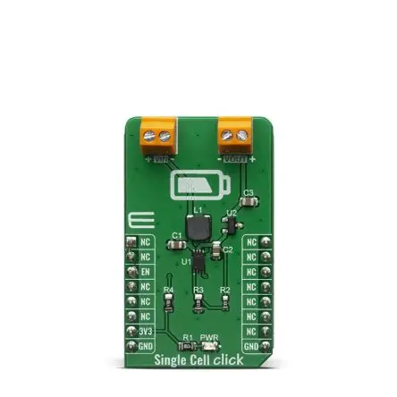 Produktfoto 1 von MikroElektronika Mikroe-3844 Entwicklungsbausatz Spannungsregler, Einzelne Zelle Klick Aufwärtsregler
