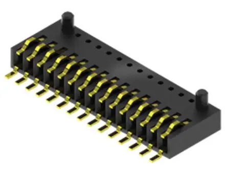 Produktfoto 1 von Samtec SEI Leiterplattenbuchse Gerade Oberfläche 10-polig / 1-reihig, Raster 1 mm Schraubbefestigung