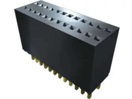 Produktfoto 1 von Samtec SMS Leiterplattenbuchse Gerade Oberfläche 12-polig / 1-reihig, Raster 1.27 mm Lot