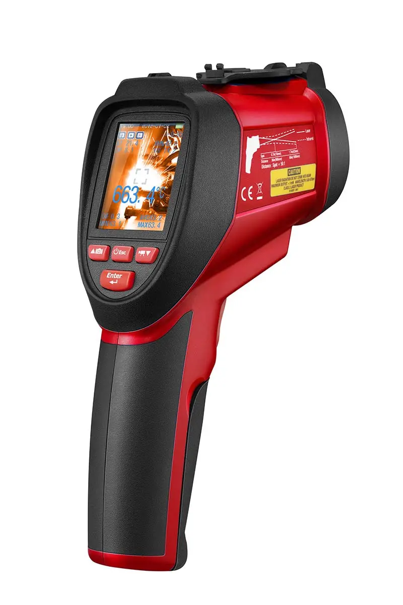 Produktfoto 1 von RS PRO RS-9862S Infrarot Thermometer, -50 °C 50:1, bis 2200 °C, ±0.5°C, °C, F, Fahrenheit