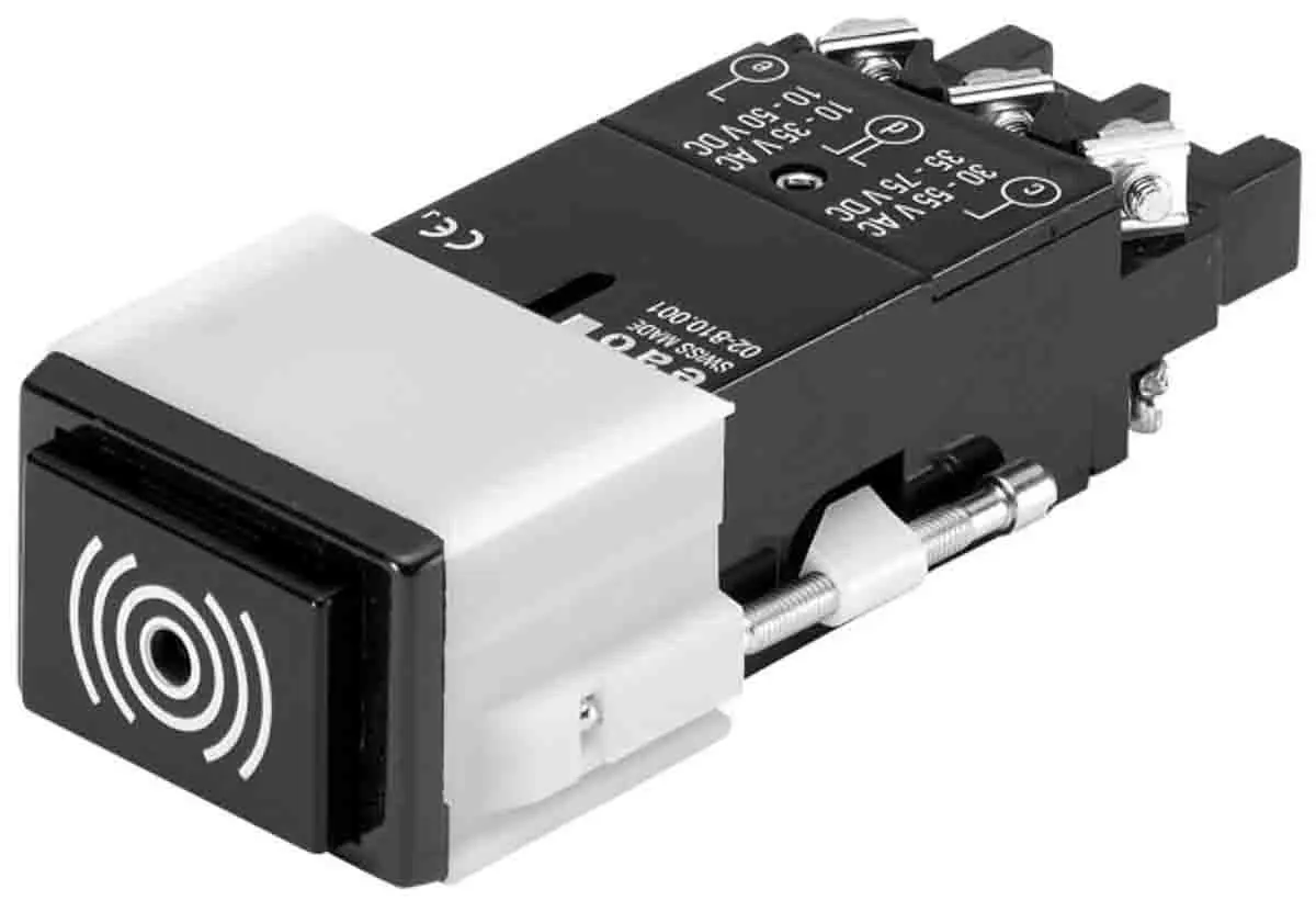 Produktfoto 1 von EAO Series 02 Akustischer Warnmelder 10→ 75 V -Ton 85dB