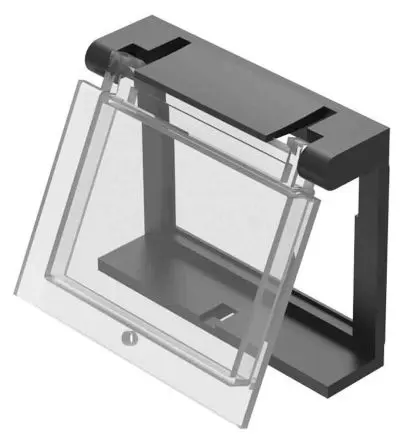Produktfoto 1 von EAO Modularschalter-Sicherheitsabdeckung für Nur für bündige Fronteinfassung