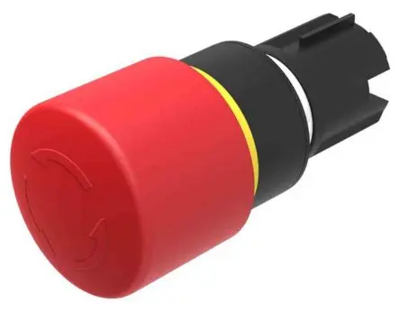 Produktfoto 1 von EAO 45 Not-Aus-Schalter, 22 mm, Rot, Drehfreigabe, Kunststoff, IP67, IP66, IP69K, 34 mm