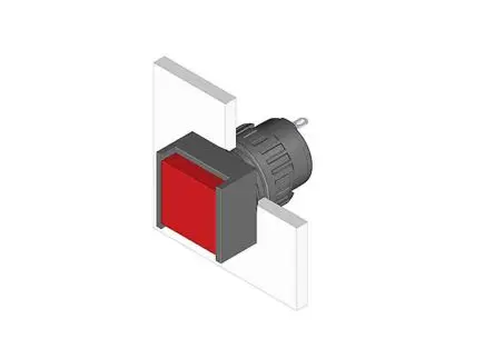 Produktfoto 1 von EAO Anzeigelampe 51 48V, Ausschnitt-Ø 16 mm LED Panel Rund IP65 Lot
