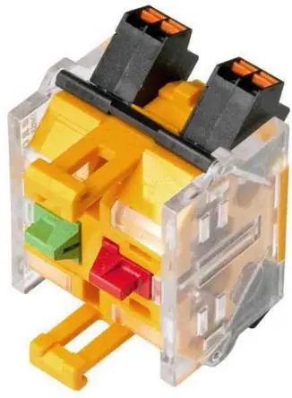 Produktfoto 1 von EAO Modularschalter-Kontaktblock 2 Öffner 250V Steckklemme