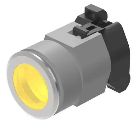 Produktfoto 1 von EAO Anzeigelampe 704 Gelb, Ausschnitt-Ø 31 mm LED Panel Rund IP65 Schraube