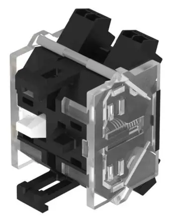 Produktfoto 1 von EAO Kontaktblock und Lichtblock 250V Federbelastet