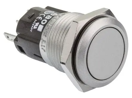 Produktfoto 1 von EAO 82 Druckschalter Tastend Ø 16 mm, 1-poliger Umschalter / 3A 240 V dc 240 V ac, IP65, IP67