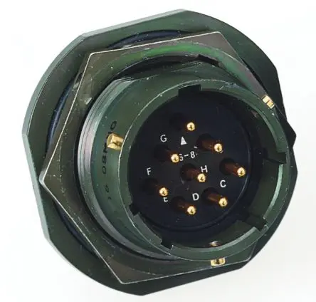 Produktfoto 1 von Amphenol Industrial, MS Kupferlegierung MIL-Spec Rundsteckverbinder Gerade, 10-polig, 250V, 700 V, Kabel, Gehäuse 1
