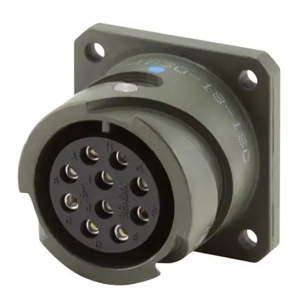 Produktfoto 1 von Amphenol Industrial, MS-E Kupferlegierung MIL-Spec Rundsteckverbinder Gerade, 24-polig, 250V, Gehäuse 24 Stecker,