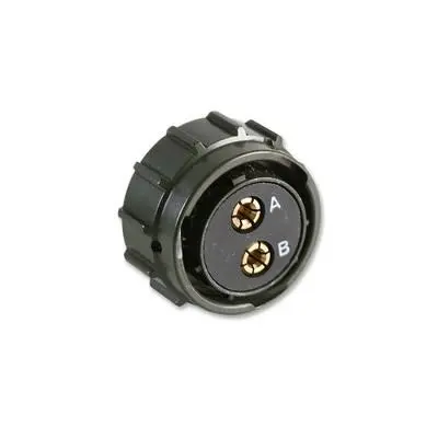 Produktfoto 1 von Amphenol Limited, 62 GB Kupferlegierung MIL-Spec Rundsteckverbinder Gerade, 2-polig, 1.5kV, Kabel, Gehäuse 18 Stecker,