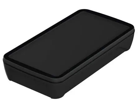 Produktfoto 1 von Bopla Serie BoPad Tragbares Gehäuse, ABS, 105 mm, 200 mm, H. 34 mm, Schwarz, IP65
