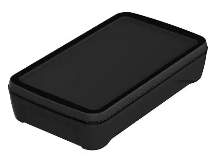 Produktfoto 1 von Bopla Serie BoPad Tragbares Gehäuse, ABS, 75 mm Eingebautes Batteriefach, 130 mm, H. 26 mm, Schwarz, IP65