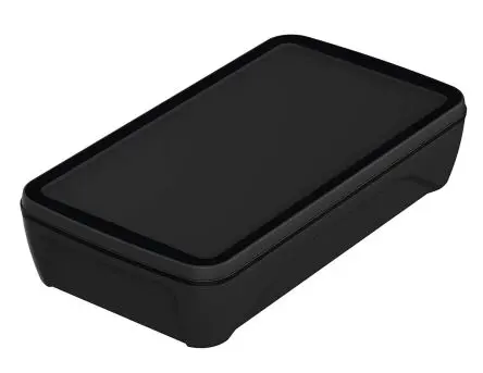 Produktfoto 1 von Bopla Serie BoPad Tragbares Gehäuse, ABS, 90 mm Eingebautes Batteriefach, 165 mm, H. 34 mm, Schwarz, IP65