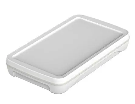 Produktfoto 1 von Bopla Serie BoPad Tragbares Gehäuse, ABS, 75 mm, 130 mm, H. 17.5 mm, Weiß, IP65