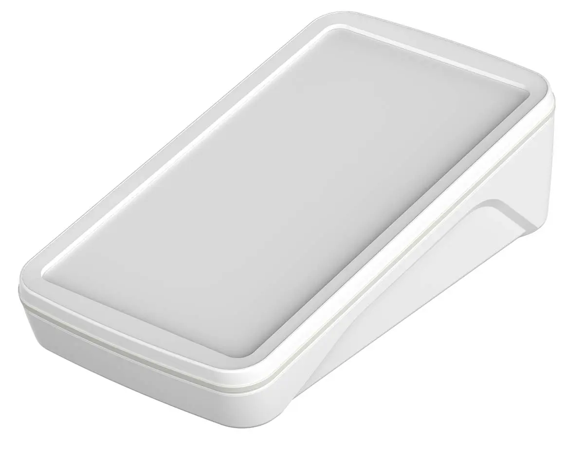 Produktfoto 1 von Bopla BoPad ABS Pultgehäuse Geneigte Front, Weiß, 165 mm 47.5 mm, 90 mm