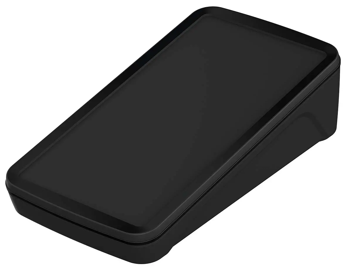 Produktfoto 1 von Bopla BoPad ABS Pultgehäuse Geneigte Front, Schwarz, 200 mm 53.6 mm, 105 mm