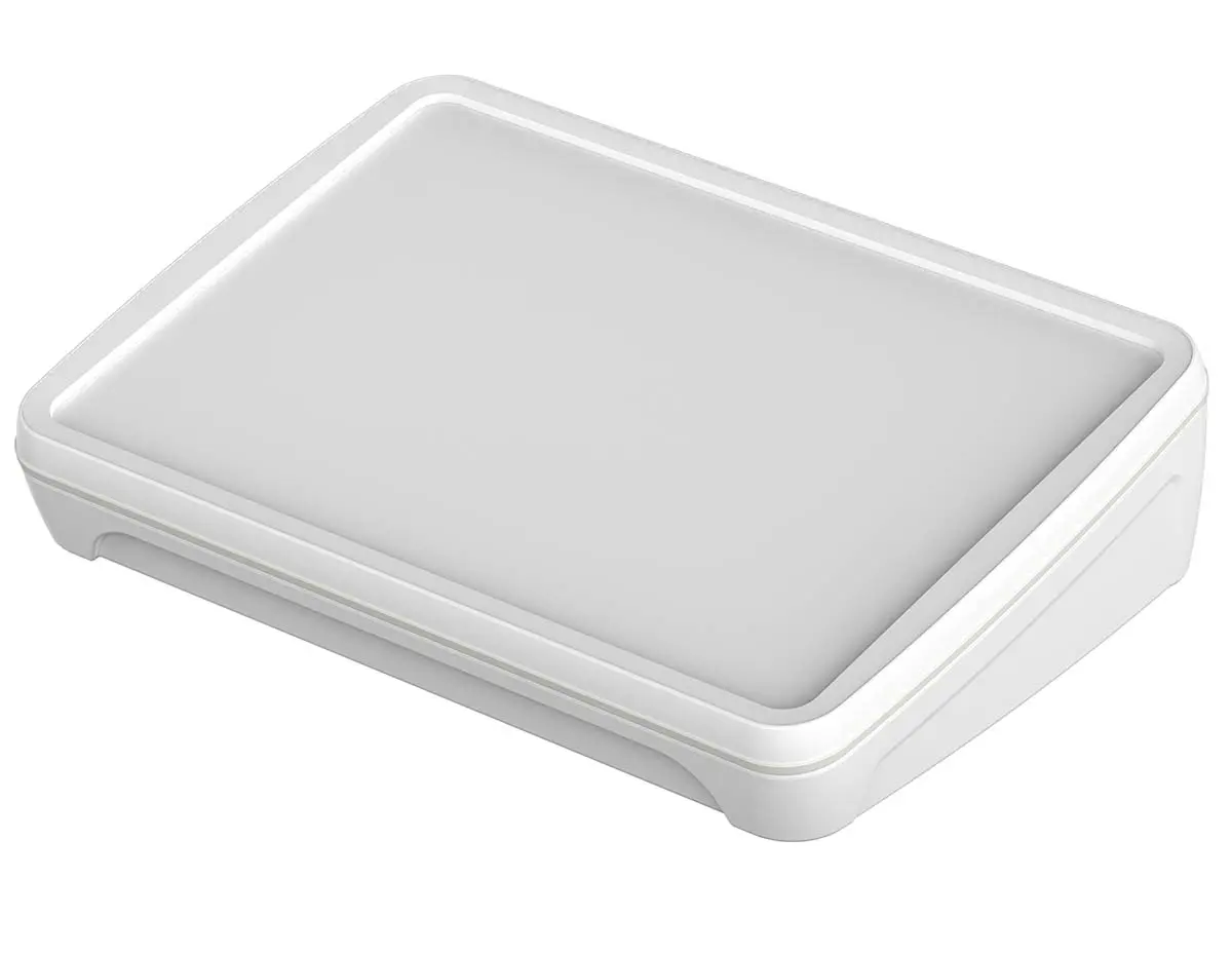 Produktfoto 1 von Bopla BoPad ABS Pultgehäuse Geneigte Front, Weiß, 215 mm 53 mm, 150 mm