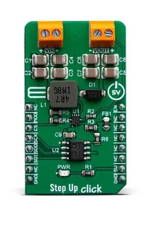 Produktfoto 1 von MikroElektronika MCP1665 Entwicklungsbausatz Spannungsregler, Aufwärtsregler Aufwärtsregler