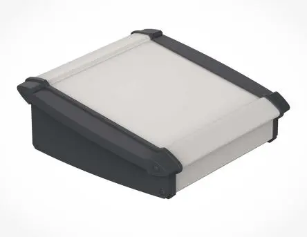 Produktfoto 1 von Bopla Alu-Topline Aluminium Pultgehäuse Geneigte Front, Grau, 150 mm 68.2 mm, 181.2 mm