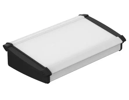 Produktfoto 1 von Bopla Alu-Topline Aluminium Pultgehäuse Geneigte Front, Schwarz, 300 mm 68.2 mm, 181.2 mm
