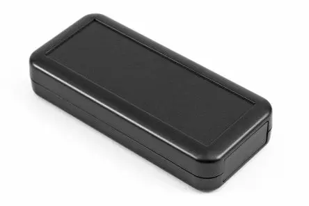 Produktfoto 1 von Hammond Serie 1552 Tragbares Gehäuse, ABS, 50 mm, 109 mm, H. 22 mm, Schwarz, IP54
