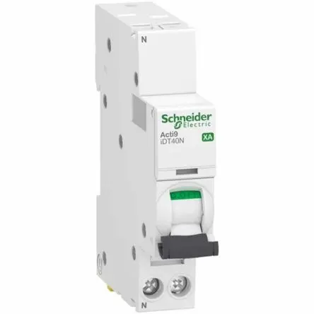 Produktfoto 1 von Schneider Electric Acti9 iDT40 Miniaturüberlastschalter Typ C, Pol 1-polig 20A, Abschaltvermögen 4.5 kA Acti9