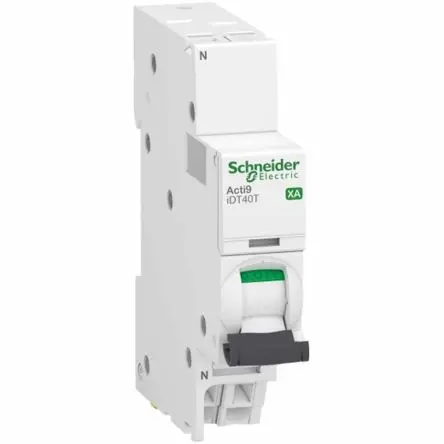 Produktfoto 1 von Schneider Electric Acti9 iDT40 Miniaturüberlastschalter Typ C, Pol 1-polig 2A, Abschaltvermögen 4.5 kA Acti9