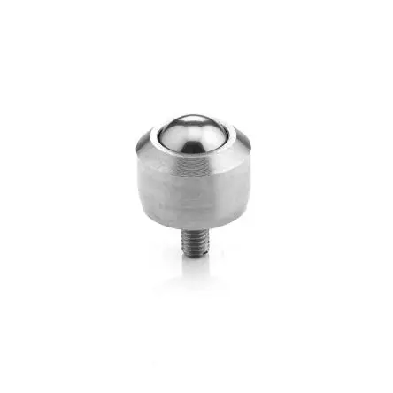 Produktfoto 1 von ALWAYSE Mit Gewindebolzen Kugelrolle Ø 15.8 mm Kohlenstoffstahl, gehärtet auf 60 HRC, Bolzen-Ø M6 x 1.0, bis 70kg Last