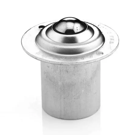 Produktfoto 1 von ALWAYSE Flansch 2-Loch Kugelrolle Ø 25.4 mm Kohlenstoffstahl, Flansch-Ø 71.3 mm, bis 130kg Last