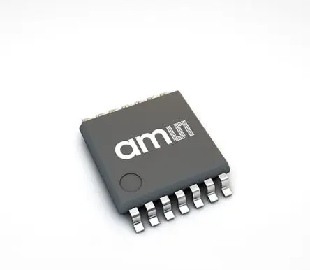 Produktfoto 1 von ams OSRAM Hall-Effekt-Sensor 1-Achsen Oberfläche 0.3 V 7V SPI, Pulsbreitenmodulation , UVW Bipolar CMOS TSSOP 14-Pin