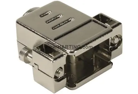 Produktfoto 1 von HARTING D-Sub D-Sub-Gehäuse Gerade, 25-polig, D: D-Sub-Gehäuse Zugentlastung, Schwarz, Größe B, aus Thermoplast