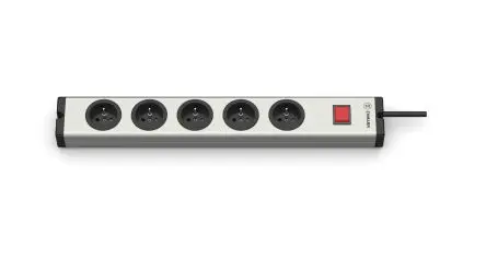 Produktfoto 1 von Ehmann Socket Strips Typ F - Deutscher Schutzleiterkontakt Steckdosenleiste, 5-fach 16A Typ EF, 1.5m Kabel, 230V