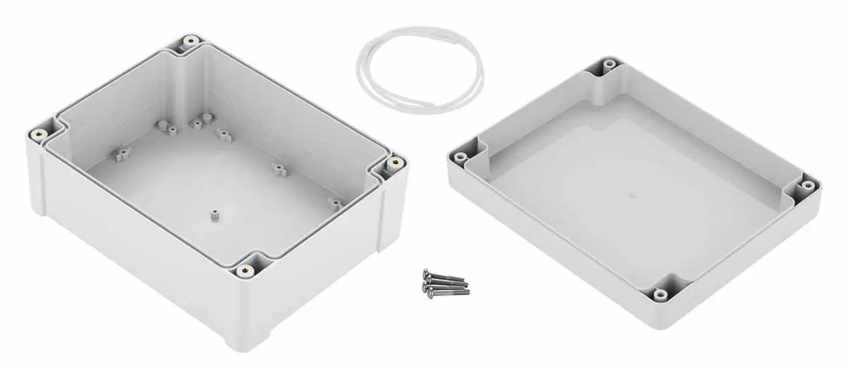 Produktfoto 1 von RS PRO ZP2; Gehäuse; Polycarbonat; Hellgrau IP40 Breite 240 mm Höhe 105.7 mm Länge 191.3 mm