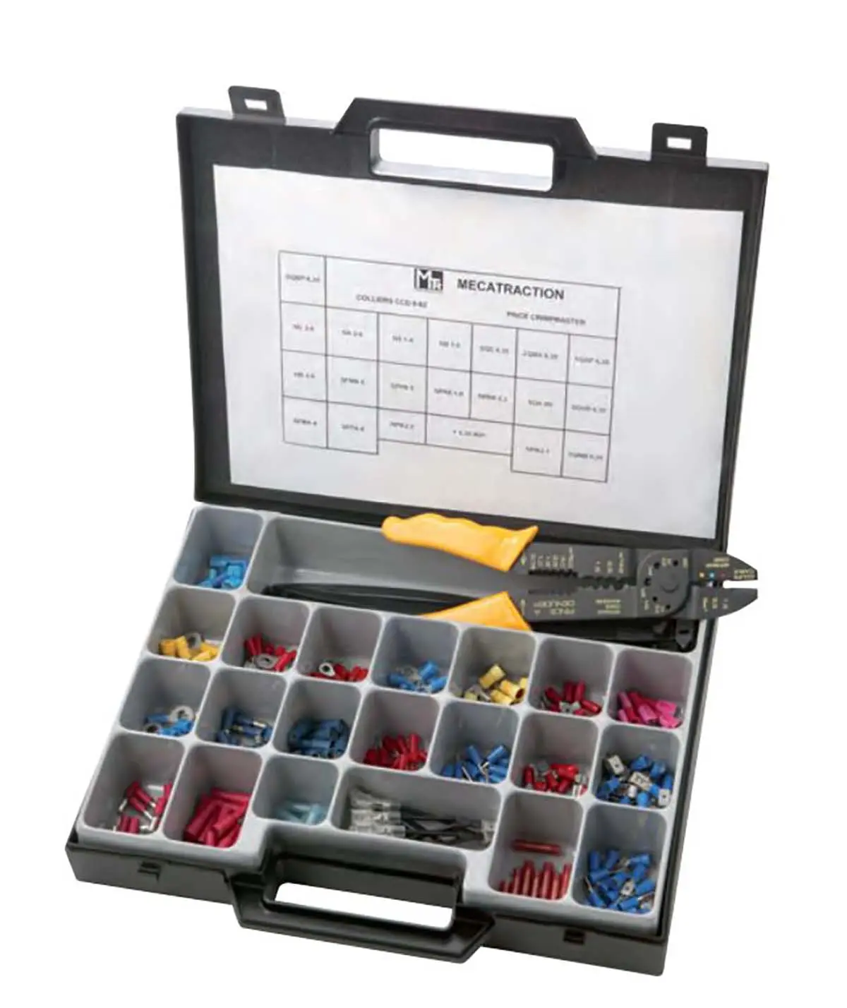 Produktfoto 1 von MECATRACTION Crimp Set Crimp-Anschlussklemme Gemischte Terminal Boxen