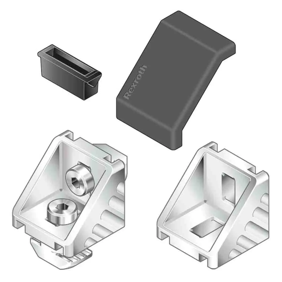Produktfoto 1 von Bosch Rexroth Verbindungskomponente, Halterung, Steckerhalterung, Gelenk für 22-18 AWG, M4, L. 30 mm