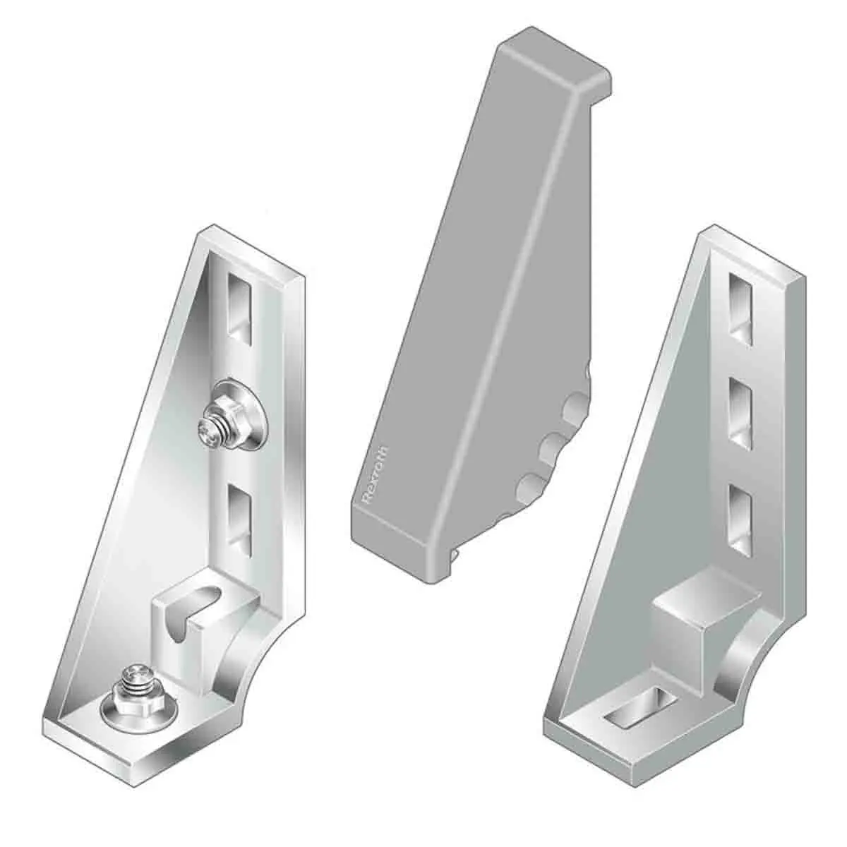 Produktfoto 1 von Bosch Rexroth FS7 Verbindungskomponente, Winkel-Abdeckkappe, Steckverbinderhalterung und Gelenk für 10 mm, L. 160 mm