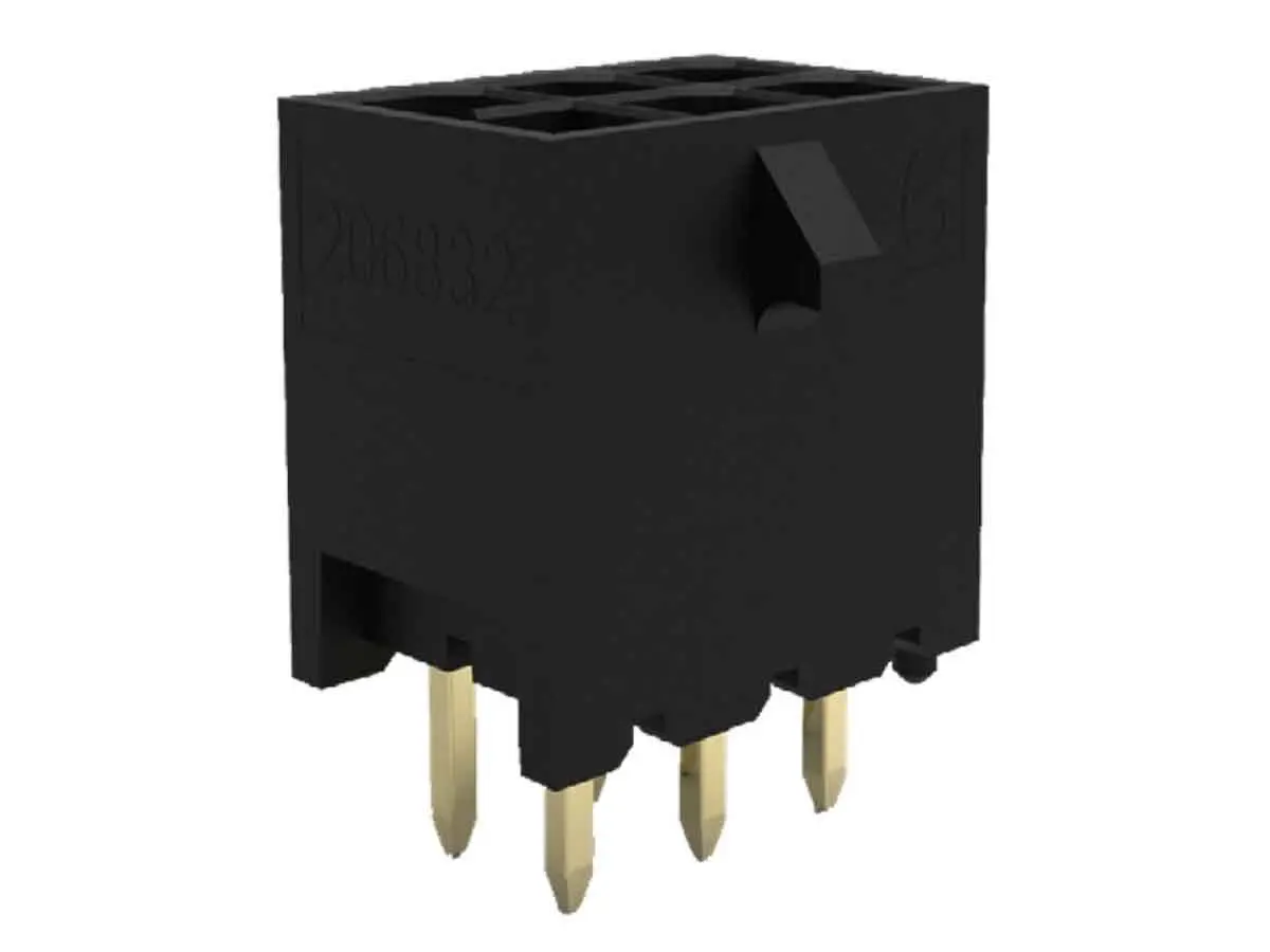 Molex Micro-Fit Leiterplattenleiste Vertikal, 12-polig / 2-reihig, Raster 3 mm Raster Durchsteckmontage, Kabel-Platine,