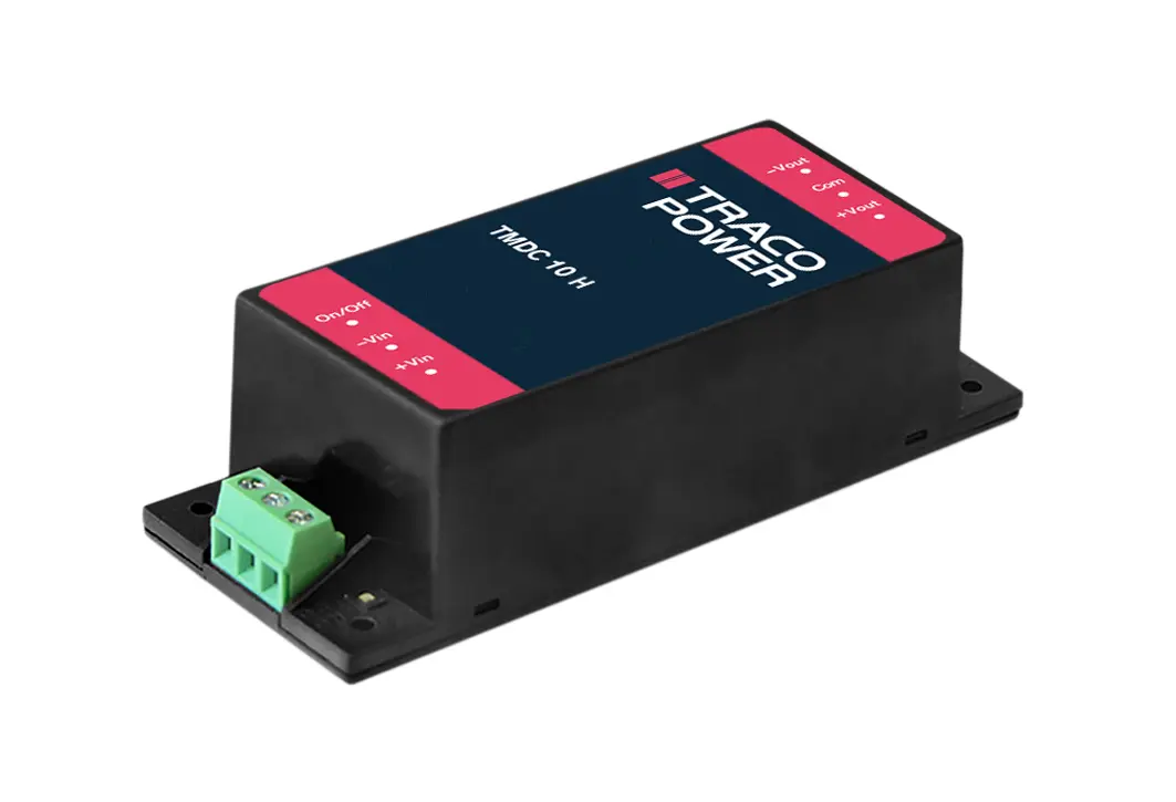 TRACOPOWER TMDC 10H DC/DC-Wandler 10W 110 V dc IN, 24V dc OUT / 416mA Gehäusemontage 3kV isoliert