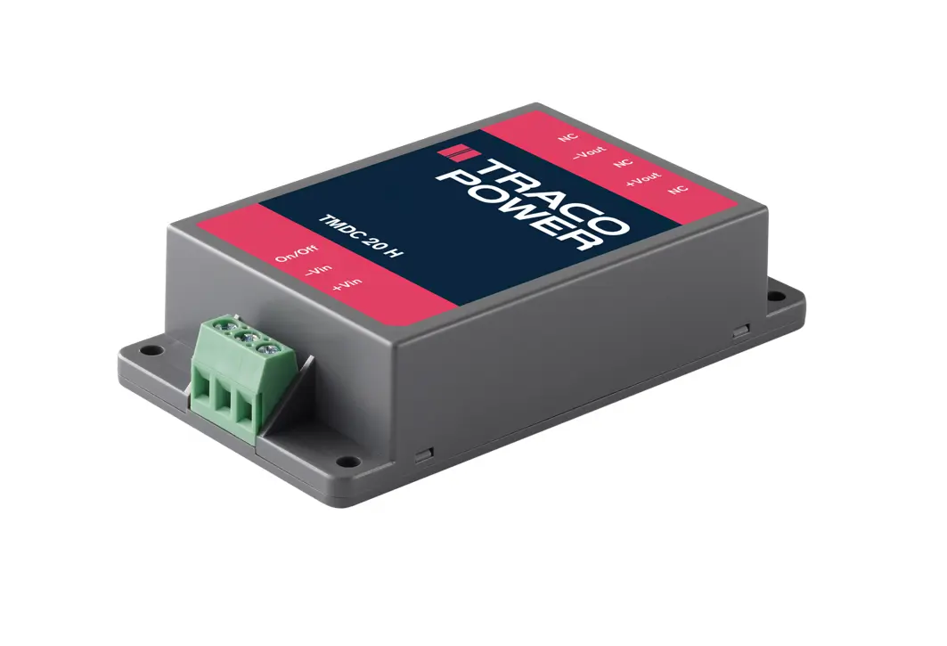 TRACOPOWER TMDC 20H DC/DC-Wandler 20W 110 V dc IN, 5.1V dc OUT / 4A Gehäusemontage 3kV isoliert